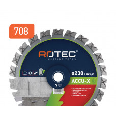 DIAMANT ZAAGBLAD 'ACCU-X' VOORACCU-MACHINES ø125X2,3Xø22,2