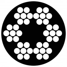 STAALKABEL 1.5/2.5MM VERZINKT PVC MANTEL 6X7+1TKW PER METER