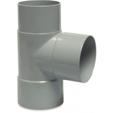 T-STUK 87° PVC-U 70 MM LIJMMOF X LIJMMOF X VERJONGING GRIJS T-STUK 87° PVC-U 70 MM LIJMMOF X LIJMMOF X VERJONGING GRIJS