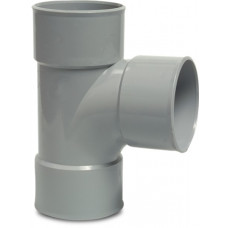 T-STUK 87° PVC-U 40 MM LIJMMOF GRIJS KOMO T-STUK 87° PVC-U 40 MM LIJMMOF GRIJS KOMO