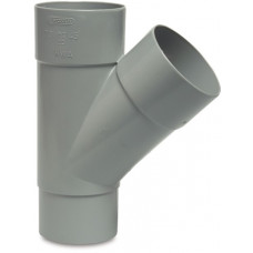 T-STUK 45° PVC-U 80 MM LIJMMOF X LIJMMOF X VERJONGING GRIJS T-STUK 45° PVC-U 80 MM LIJMMOF X LIJMMOF X VERJONGING GRIJS