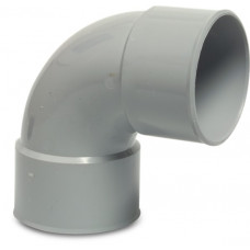 BOCHT 87&deg; PVC-U 110 MM LIJMMOF GRIJS KOMO