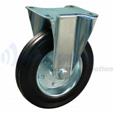 BOKWIEL 160MM SERIE 02 -- 15 ZWART VERZINKT HUIS/GAFFEL