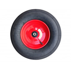 KRUIWAGEN WIEL STAAL ROOD 2PLY