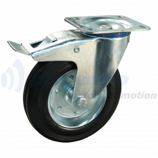 ZWENKWIEL GEREMD 200MM SERIE 02 - 12 ZWART VERZINKT HUIS/GAFFEL