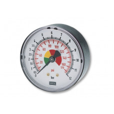 MANOMETER 1/4 AXIALE AANSLUITING MAX.12B
