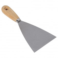 PLAMUURMES, 102 MM, HOUTEN HANDVAT