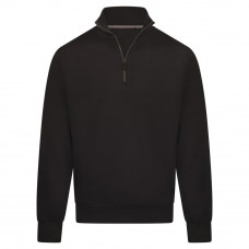 ZIPNECK BAND SWEATER MASON BLACK M