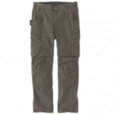 105072217 RELAXED STRAIGHT STEEL RUGGED FLEX™ RIPSTOP DOUBLE-FRONT CARGO TROUSERS TARMAC W32/L32